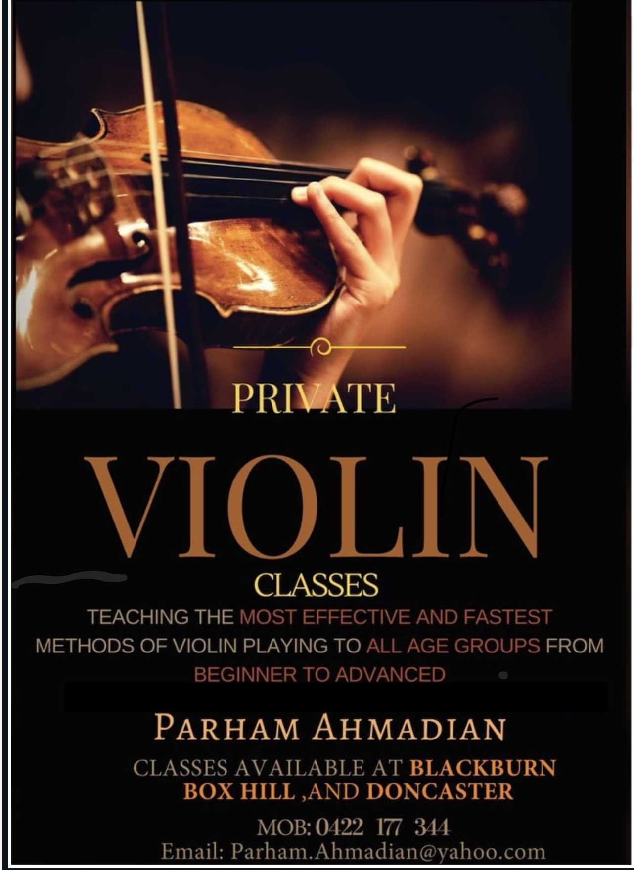 Private Violin Lessons Melbourne Music Teachers